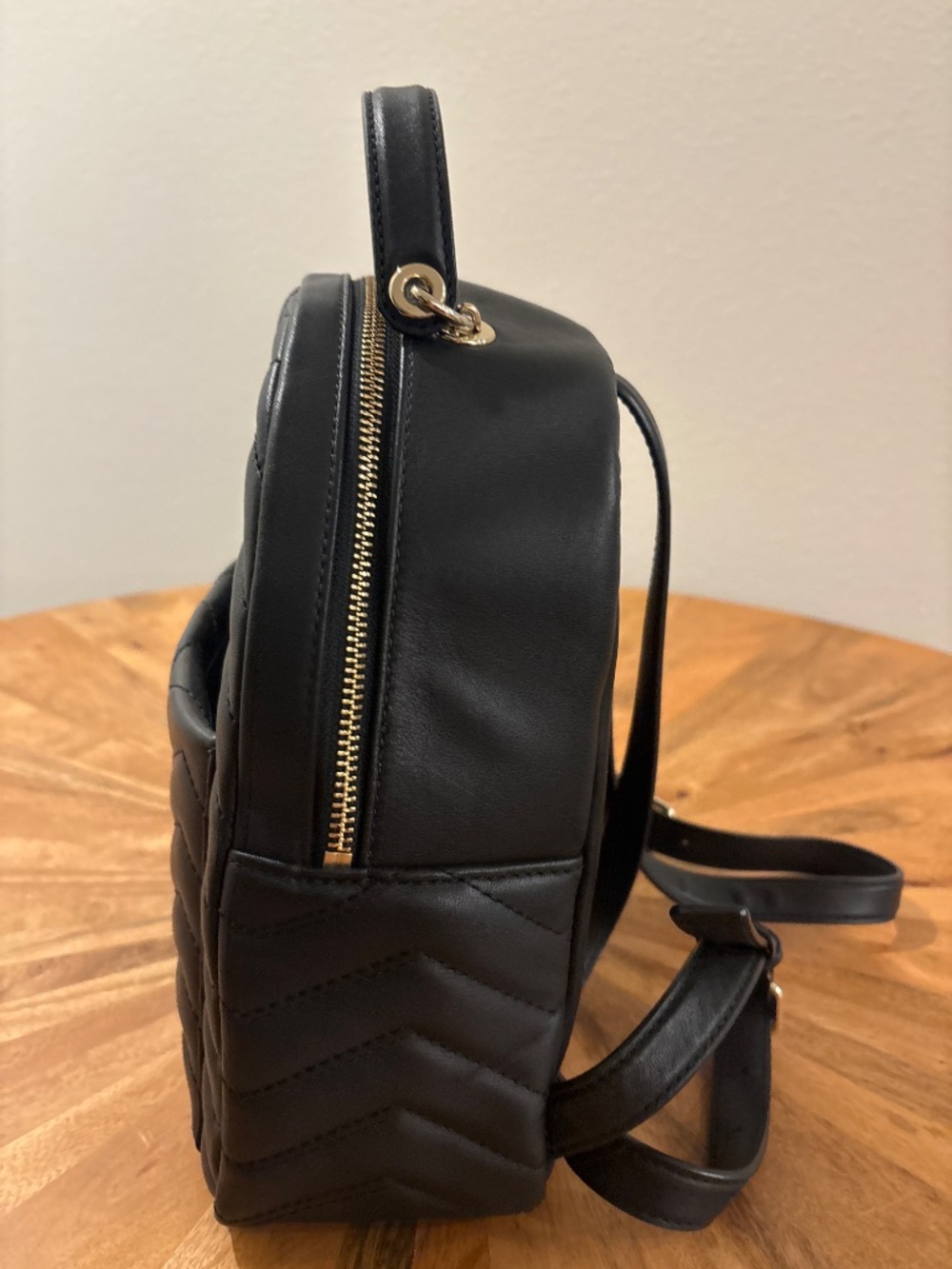 Kate Spade Reese Park Ethel Black Quilted Leather Backpack - Picture 2 of 10